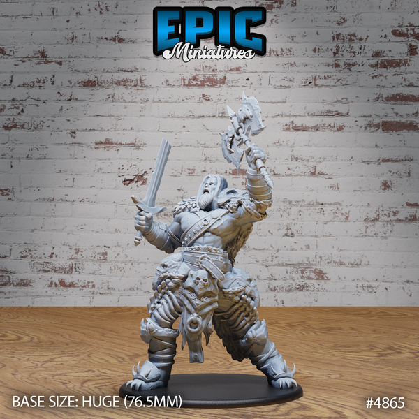 Giant Dragon Hunter 3D-printed model