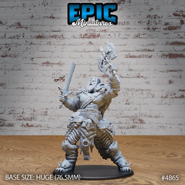 Giant Dragon Hunter 3D-printed model