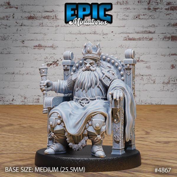 Dwarf King 3D-printed model