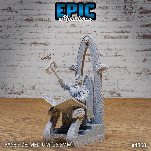 Dwarf King 3D-printed model