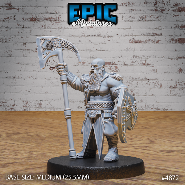 Dwarf Raider 3D-printed model