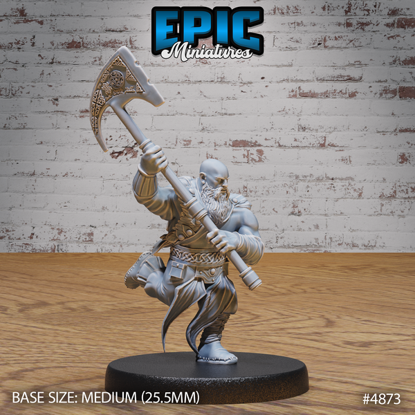 Dwarf Raider 3D-printed model