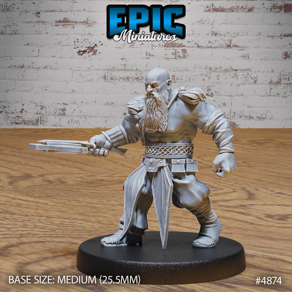 Dwarf Raider 3D-printed model