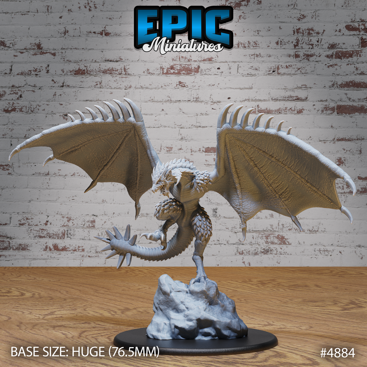 Demise Wyvern 3D-printed model
