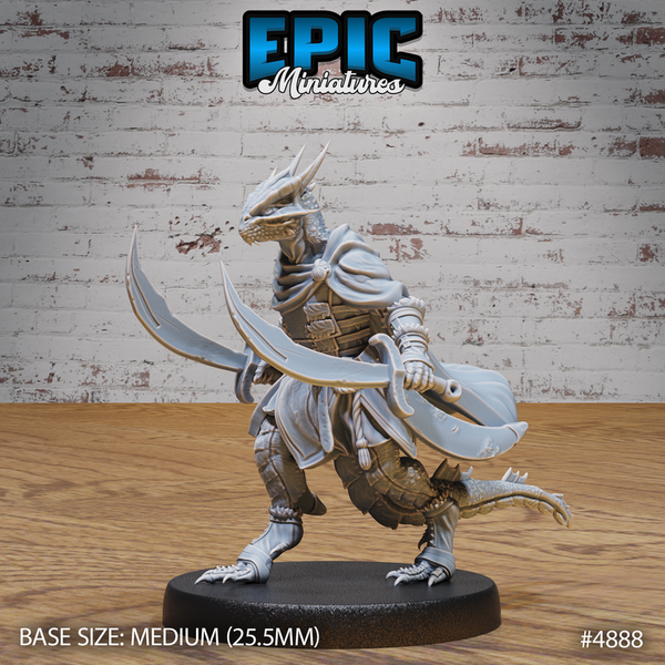 Half-Dragon Adventurer 3D-printed model
