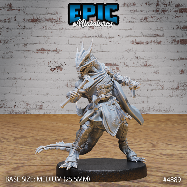Half-Dragon Adventurer 3D-printed model