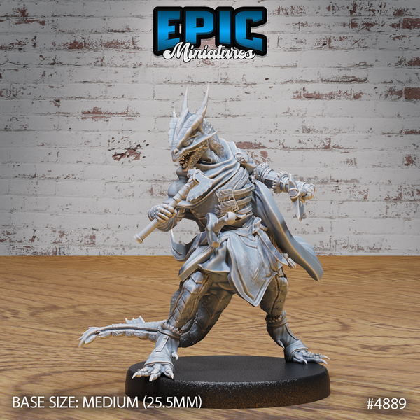 Half-Dragon Adventurer 3D-printed model