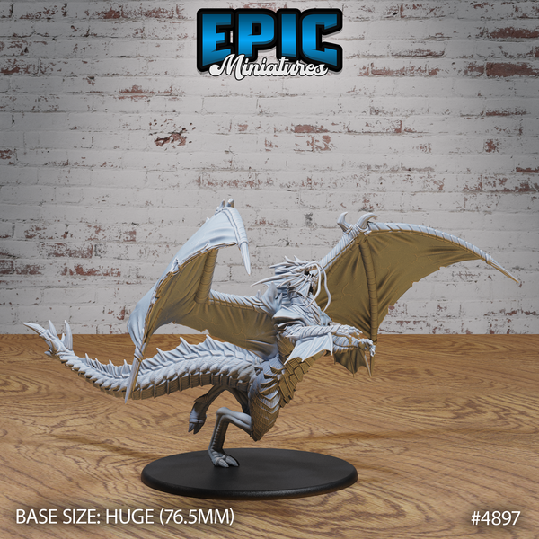 Platinum Dragon 3D-printed model