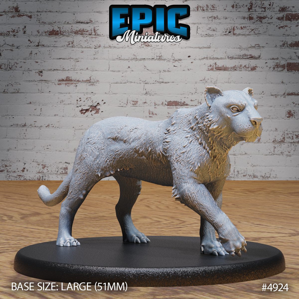 Tiger 3D-printed model