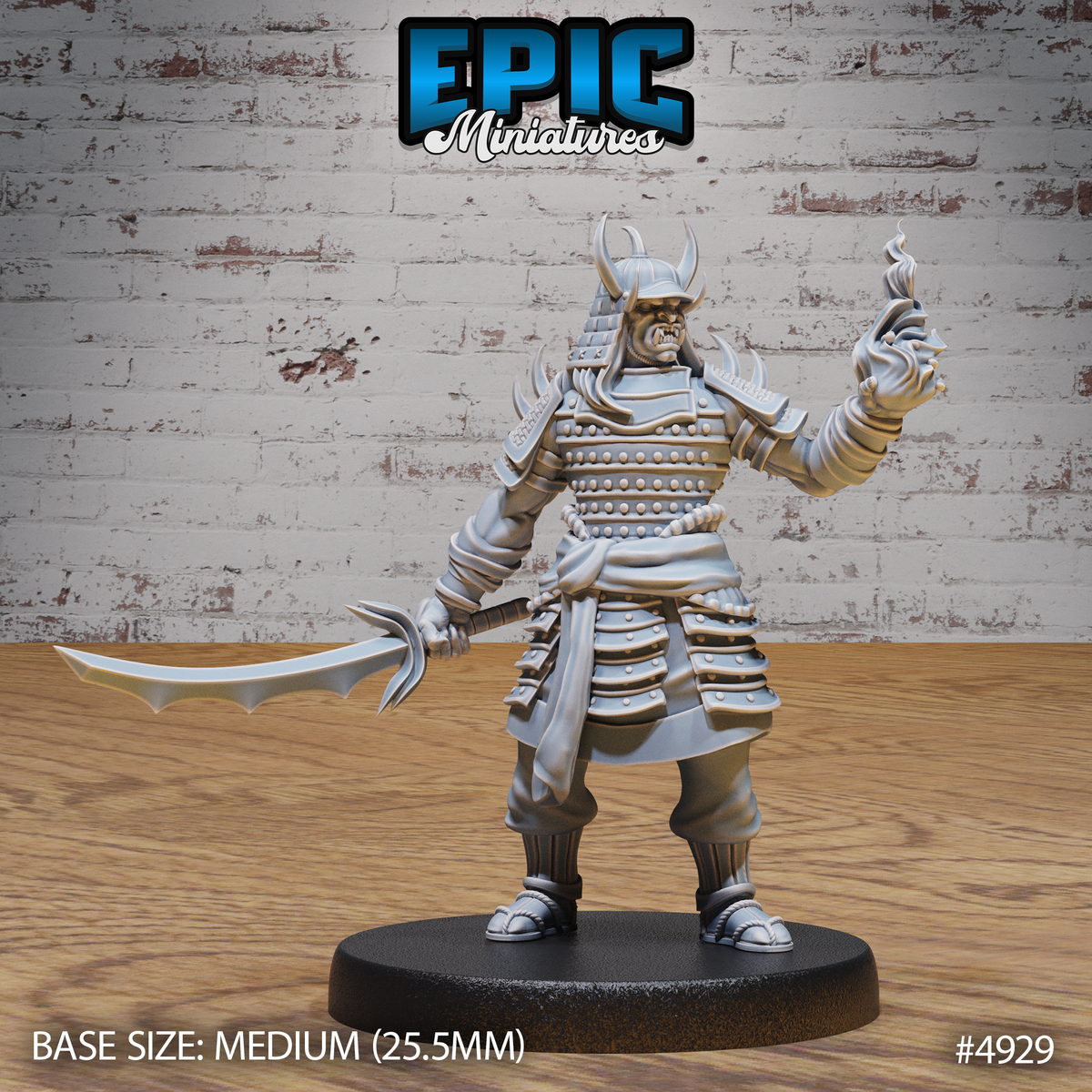 Oni Samurai 3D-printed model