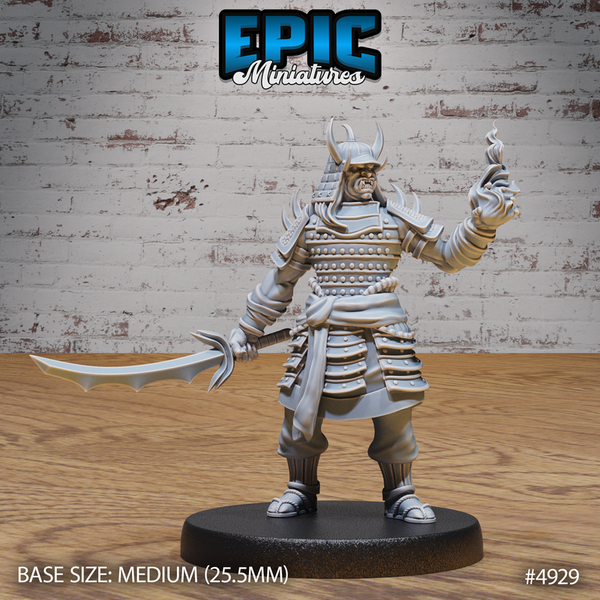 Oni Samurai 3D-printed model