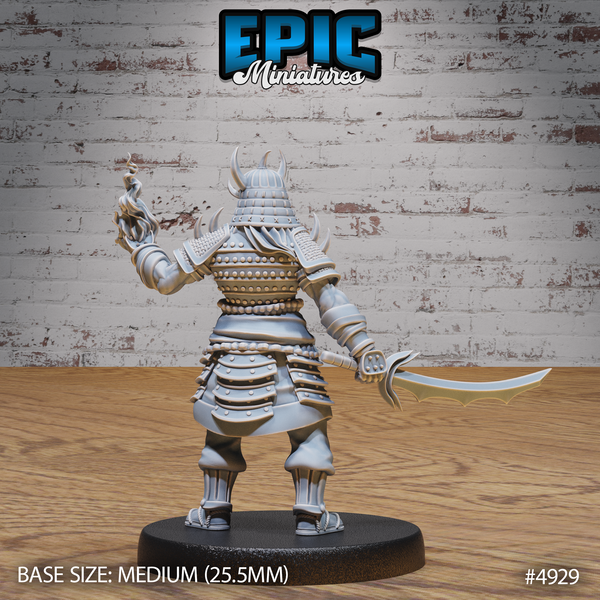 Oni Samurai 3D-printed model