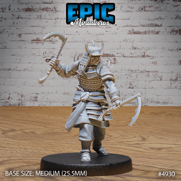 Oni Samurai 3D-printed model