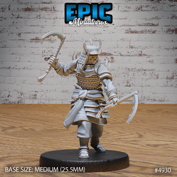Oni Samurai 3D-printed model