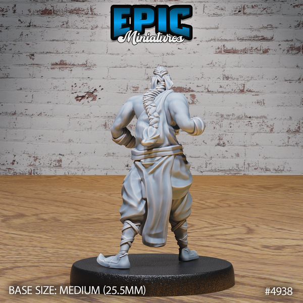 Martial Arts Monk 3D-printed model
