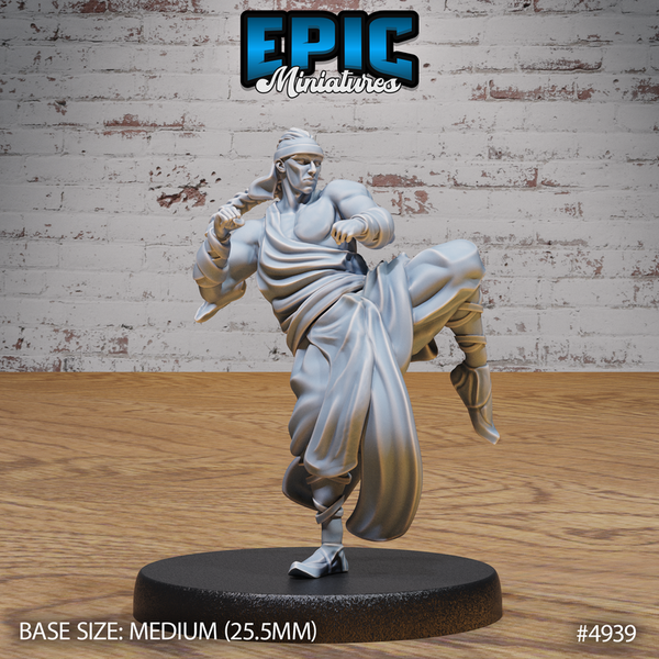 Martial Arts Monk 3D-printed model