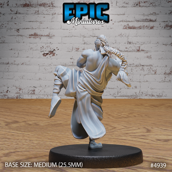 Martial Arts Monk 3D-printed model