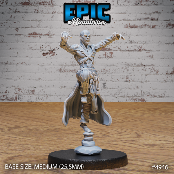 Monk Male Adventurer 3D-printed model