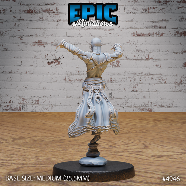 Monk Male Adventurer 3D-printed model