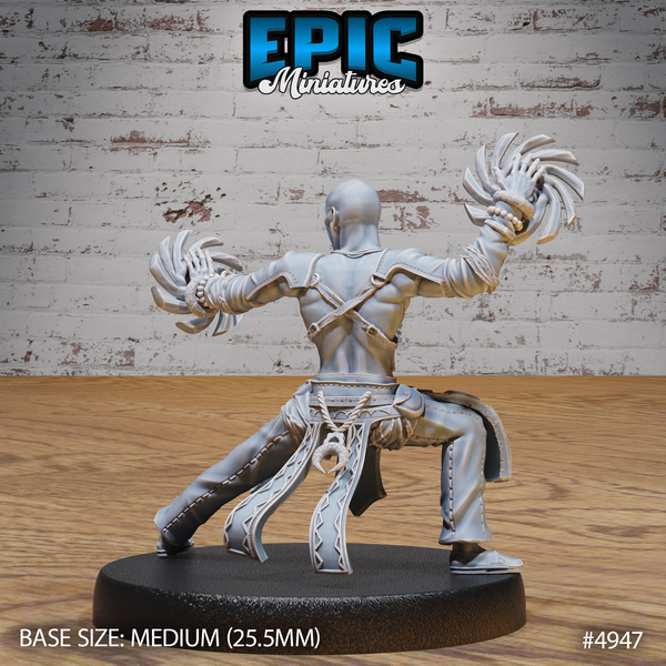 Monk Male Adventurer 3D-printed model