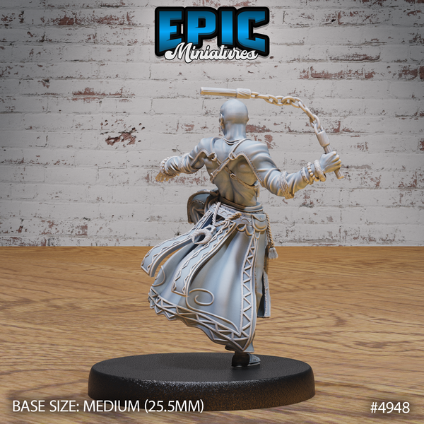 Monk Male Adventurer 3D-printed model