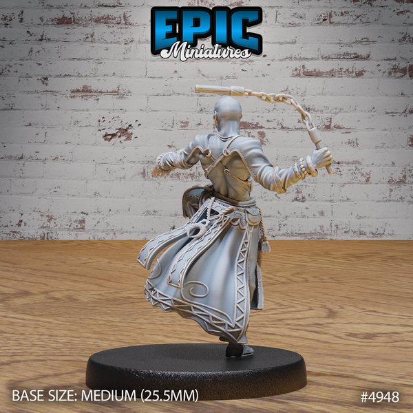 Monk Male Adventurer 3D-printed model