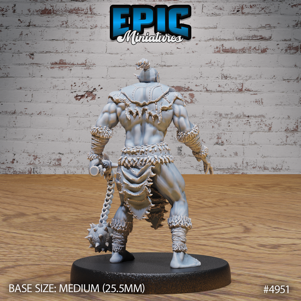 Orc Warrior 3D-printed model