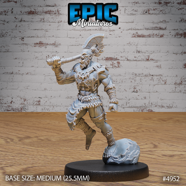Orc Warrior 3D-printed model