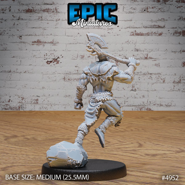 Orc Warrior 3D-printed model