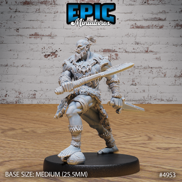 Orc Warrior 3D-printed model
