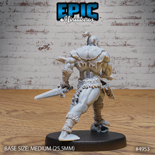 Orc Warrior 3D-printed model