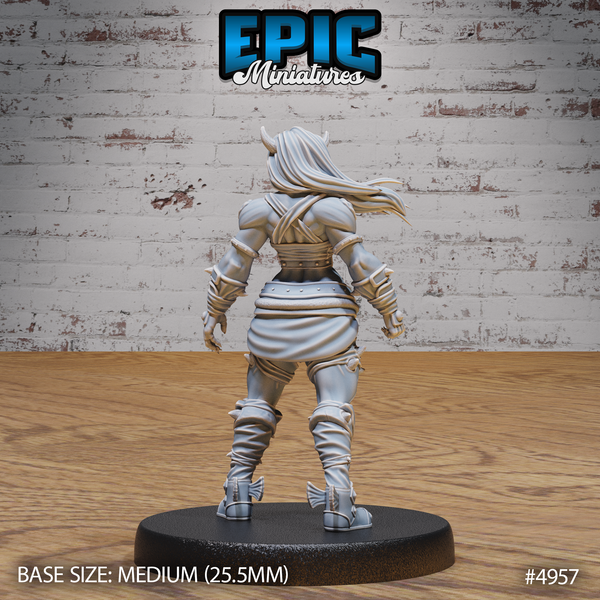 Orc Tiefling Female 3D-printed model
