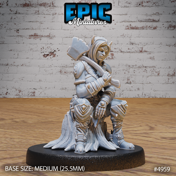 Orc Tiefling Female 3D-printed model