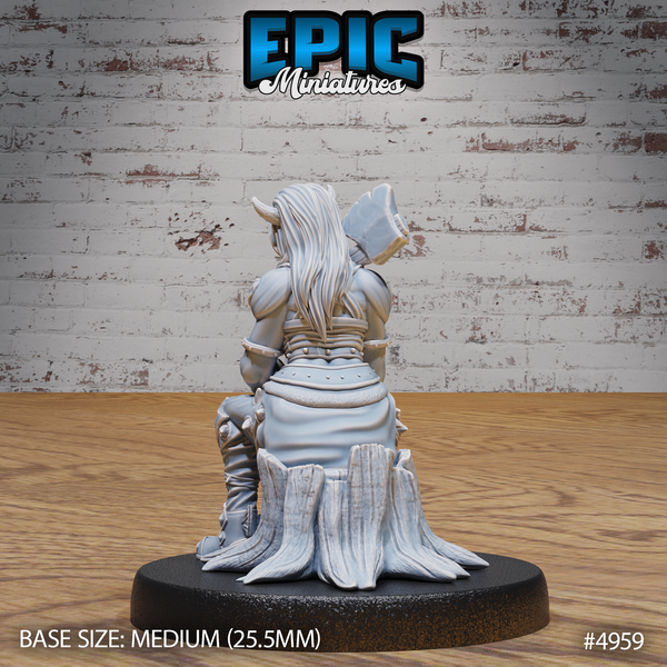 Orc Tiefling Female 3D-printed model