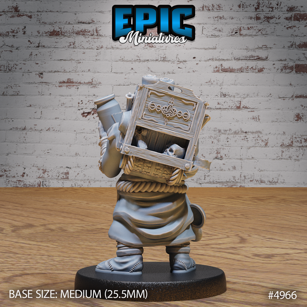 Gray Orc 3D-printed model
