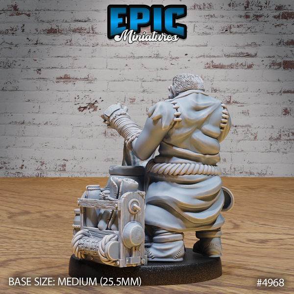 Gray Orc 3D-printed model