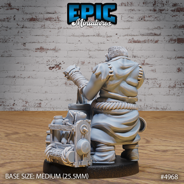 Gray Orc 3D-printed model