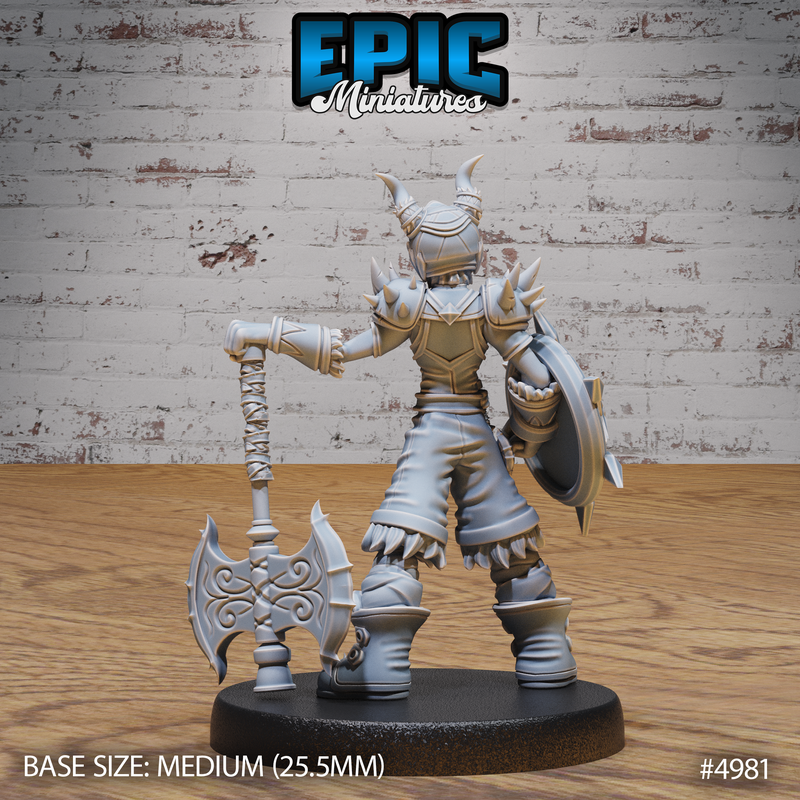 Young Barbarian 3D-printed model