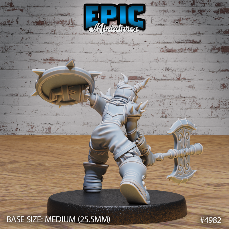 Young Barbarian 3D-printed model