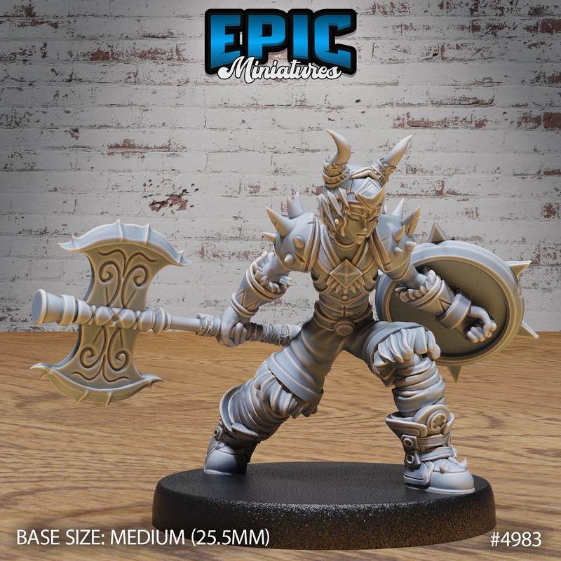 Young Barbarian 3D-printed model