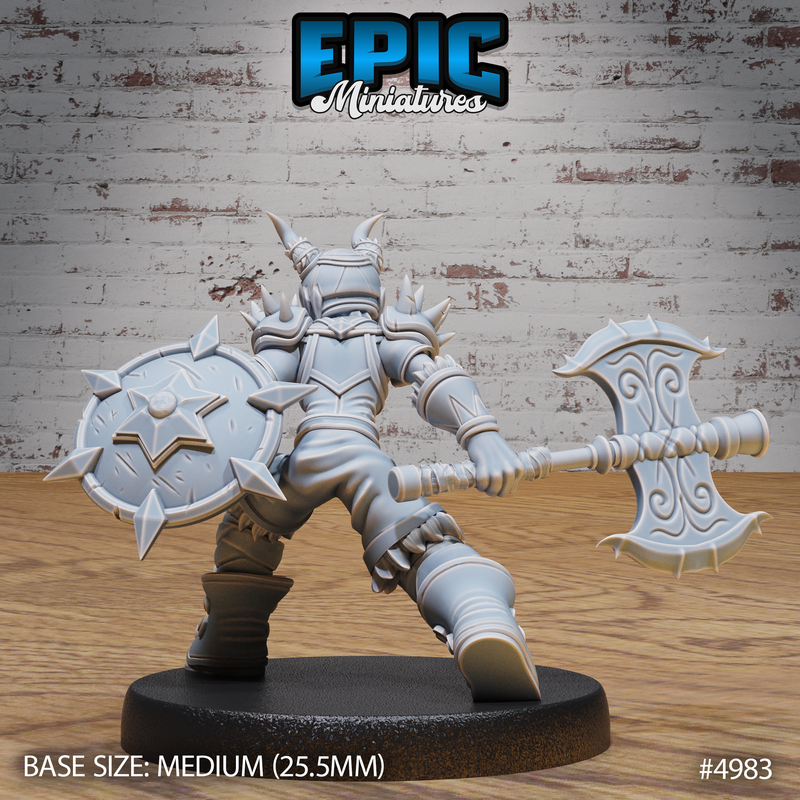 Young Barbarian 3D-printed model