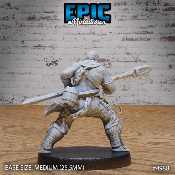 Half Orc Adventurer 3D-printed model