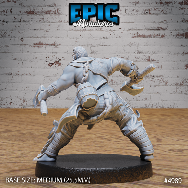 Half Orc Adventurer 3D-printed model