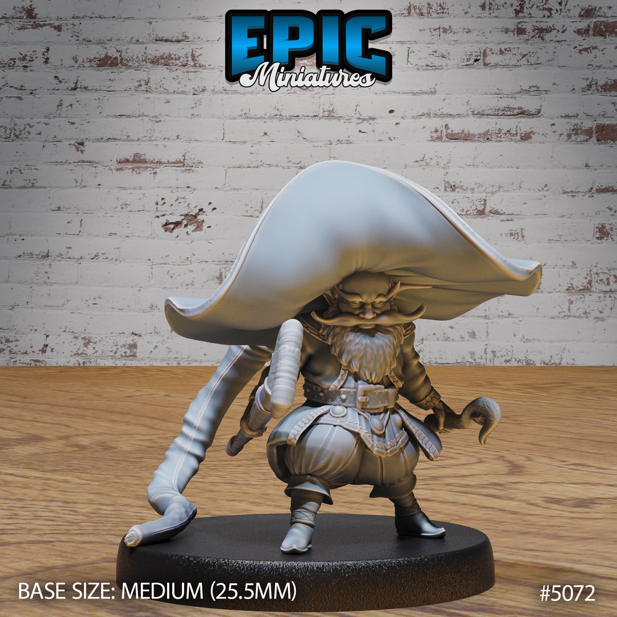 Gnome Wizard 3D-printed model