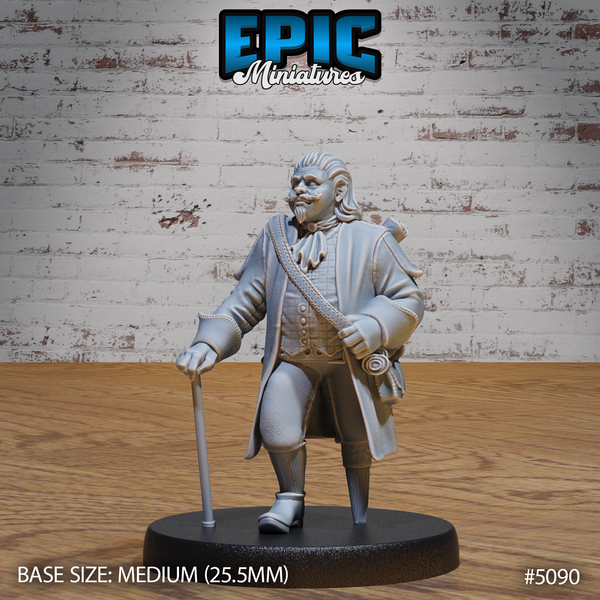 Halfling Ship Captain 3D-printed model