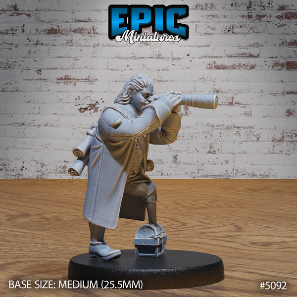 Halfling Ship Captain 3D-printed model