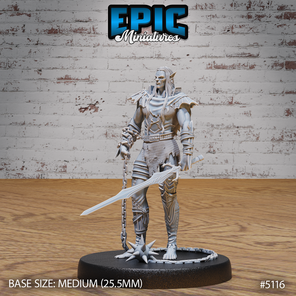 Half-Drow Slave 3D-printed model