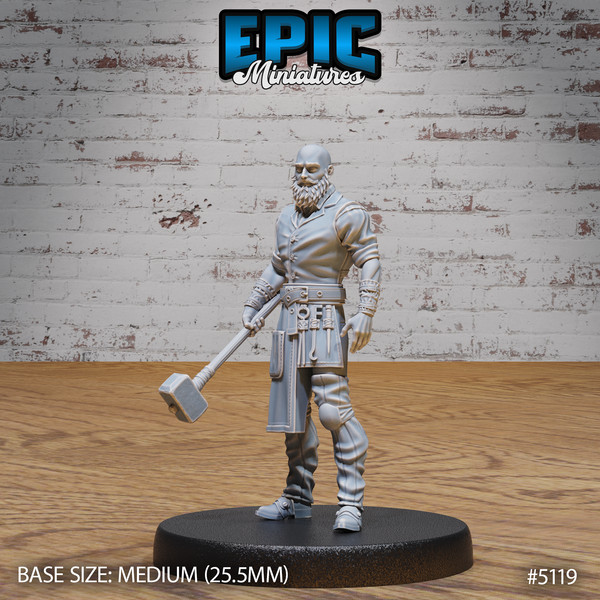 Imprisoned Blacksmith 3D-printed model