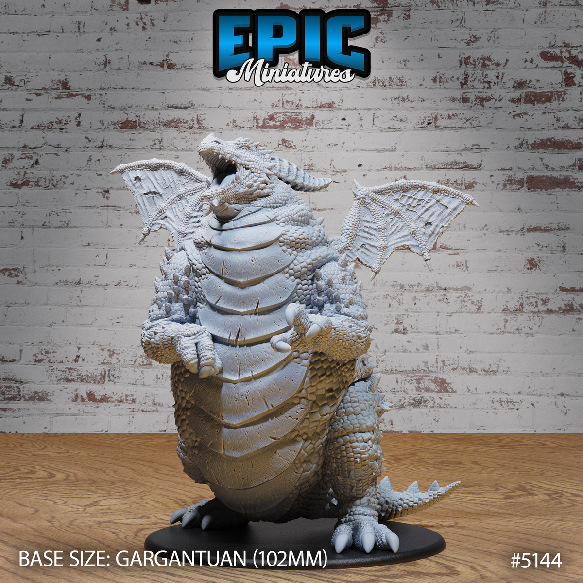 Fat Dragon 3D-printed model