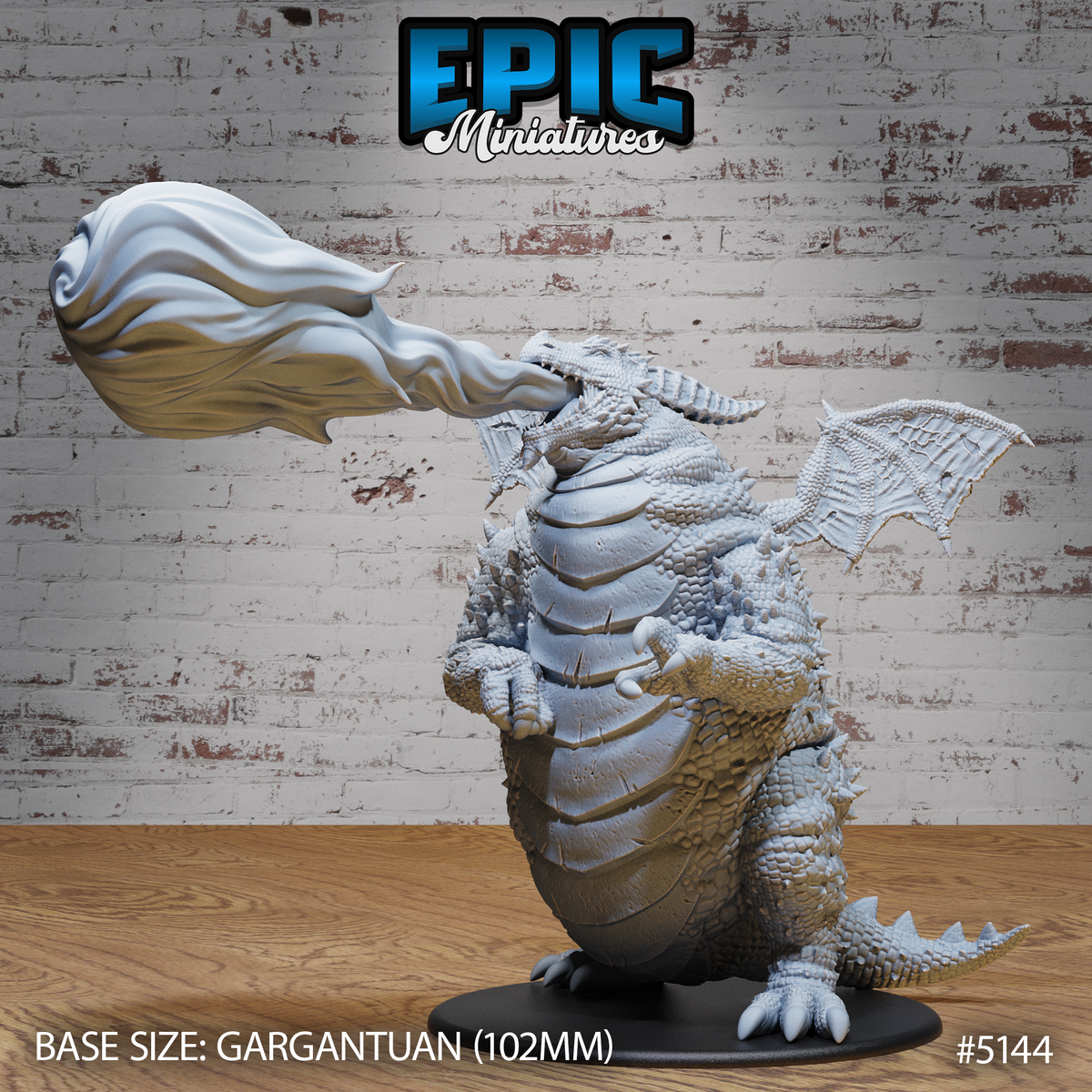 Fat Dragon 3D-printed model